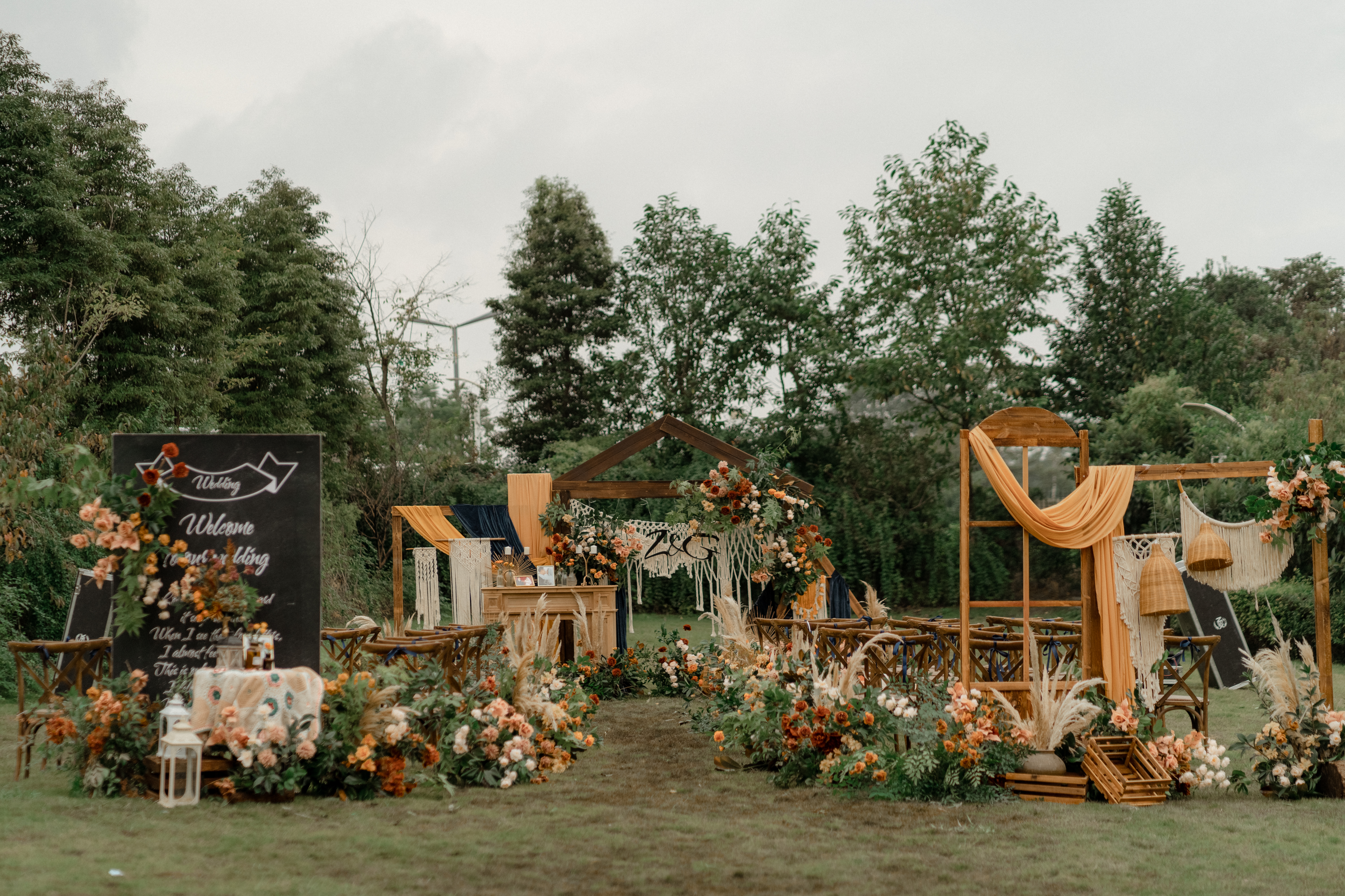 啡色復古主題婚禮