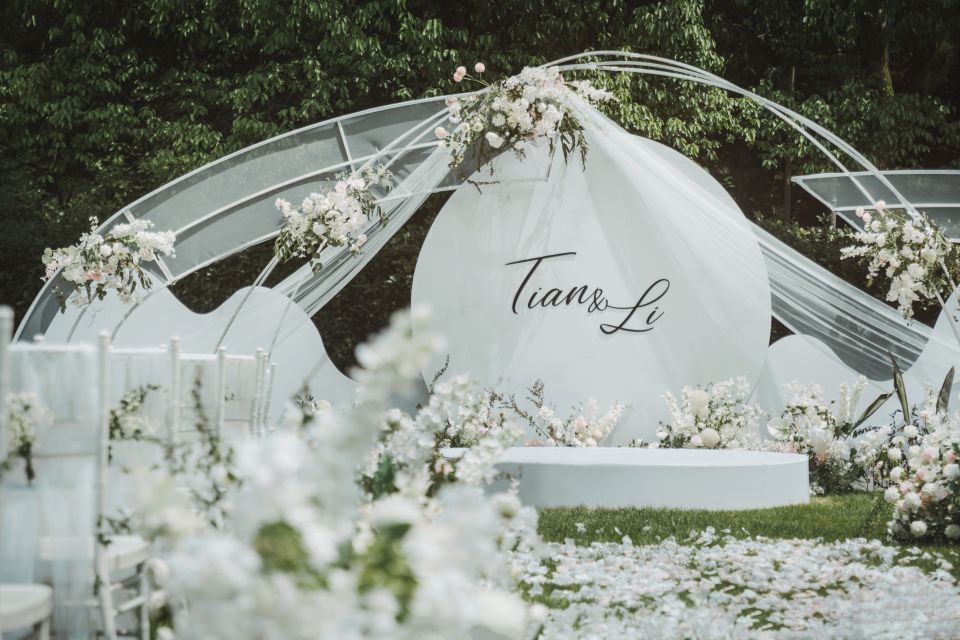 極簡白主題婚禮